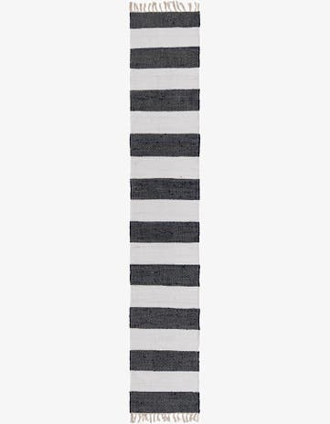 2' 2 x 12' Hand Woven Chindi Rag Runner Rug