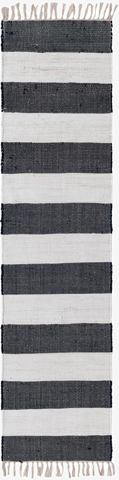 2' 2 x 8'  Hand Woven Chindi Rag Runner Rug