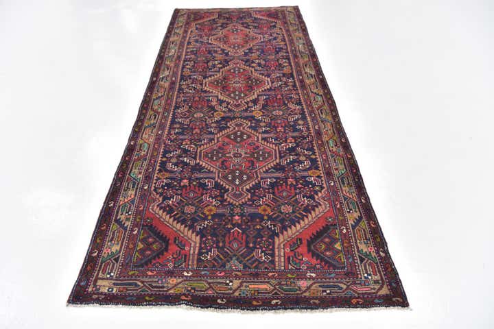 3' 8 x 9' 10 Hand Knotted Darjazin Persian Wool Runner Rug