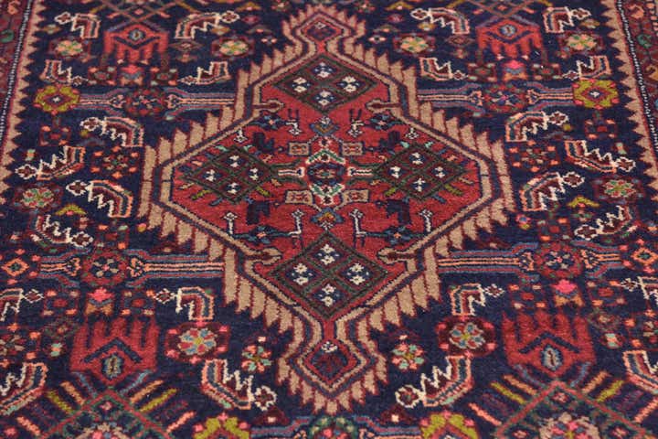 3' 8 x 9' 10 Hand Knotted Darjazin Persian Wool Runner Rug