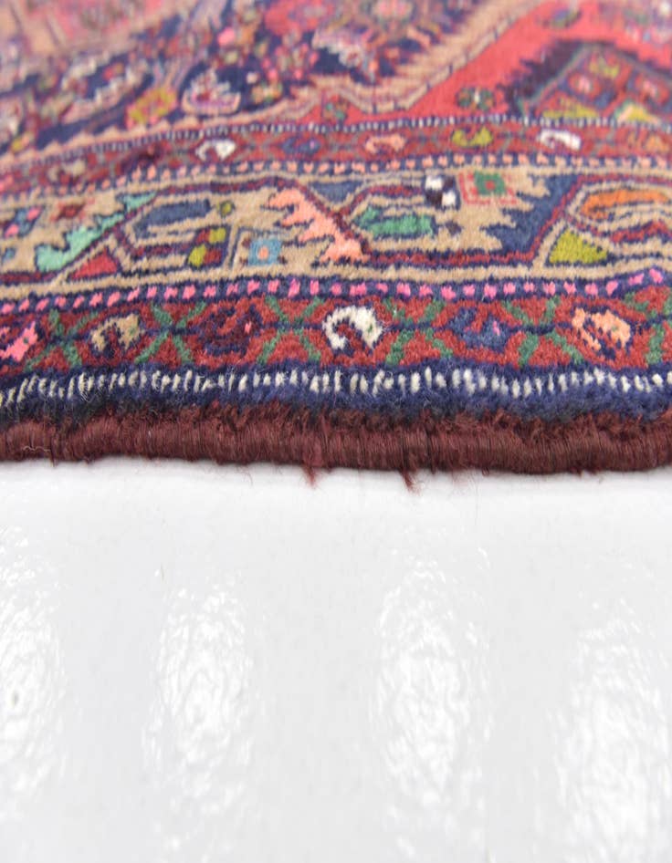Detail image of 3' 8 x 9' 10  Hand Knotted Darjazin Persian Wool Runner Rug