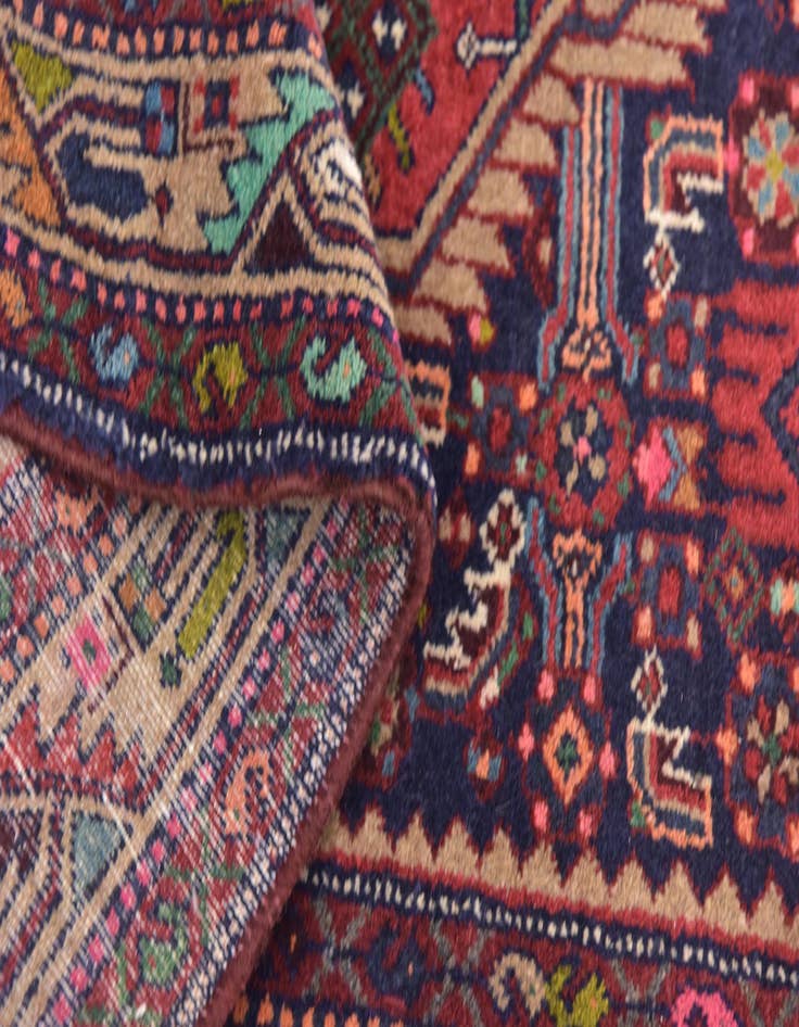Detail image of 3' 8 x 9' 10  Hand Knotted Darjazin Persian Wool Runner Rug