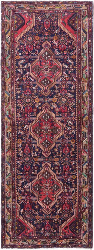 3' 8 x 9' 10 Hand Knotted Darjazin Persian Wool Runner Rug