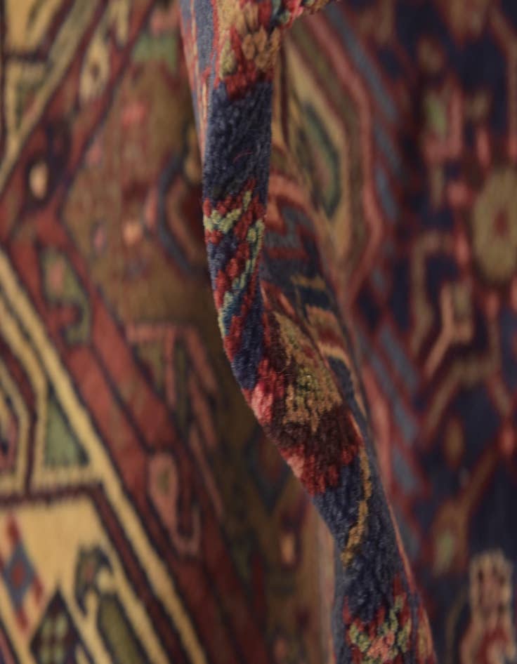 Detail image of 3' 9 x 11'  Hand Knotted Darjazin Persian Wool Runner Rug