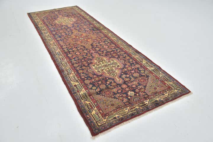 3' 9 x 11' Hand Knotted Darjazin Persian Wool Runner Rug
