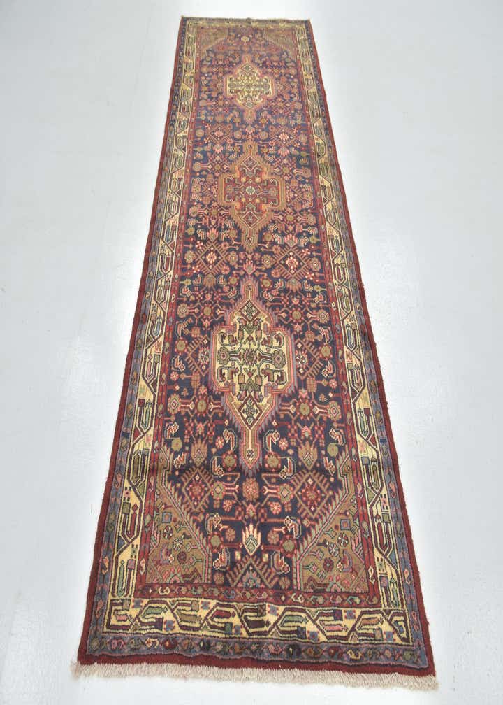 3' 9 x 11' Hand Knotted Darjazin Persian Wool Runner Rug