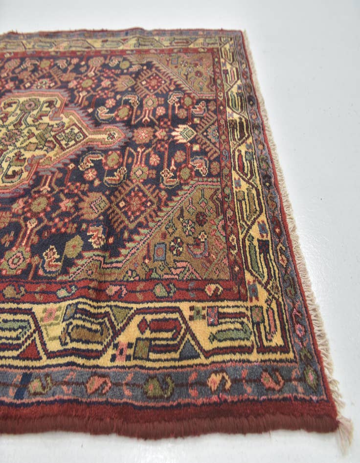 Detail image of 3' 9 x 11'  Hand Knotted Darjazin Persian Wool Runner Rug