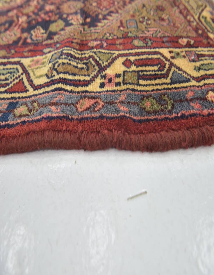 Detail image of 3' 9 x 11'  Hand Knotted Darjazin Persian Wool Runner Rug