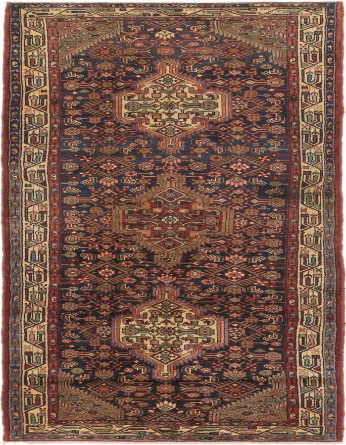 3' 9 x 11' Hand Knotted Darjazin Persian Wool Runner Rug