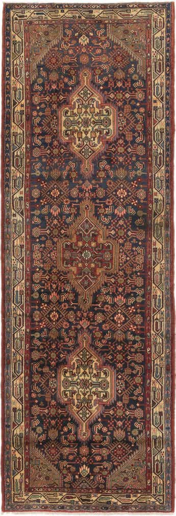 3' 9 x 11' Hand Knotted Darjazin Persian Wool Runner Rug