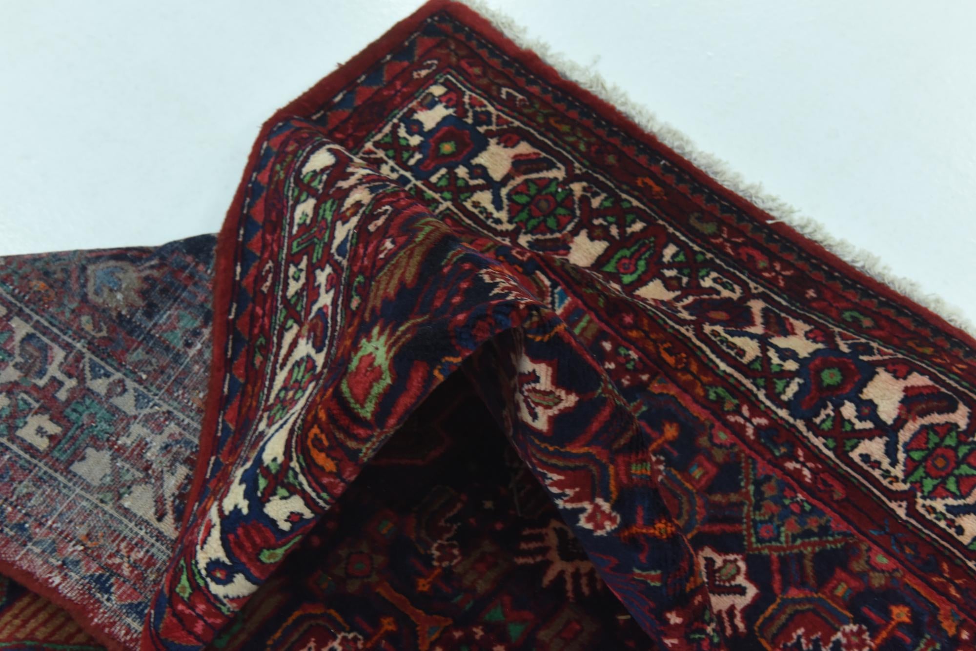 135cm x 335cm anudado a mano Darjazin Alfombra Persa Lana Pasillera
