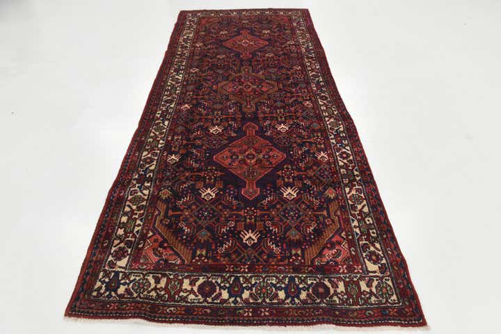 4' 5 x 11' Hand Knotted Darjazin Persian Wool Runner Rug