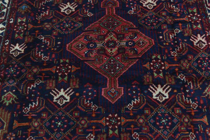 4' 5 x 11' Hand Knotted Darjazin Persian Wool Runner Rug