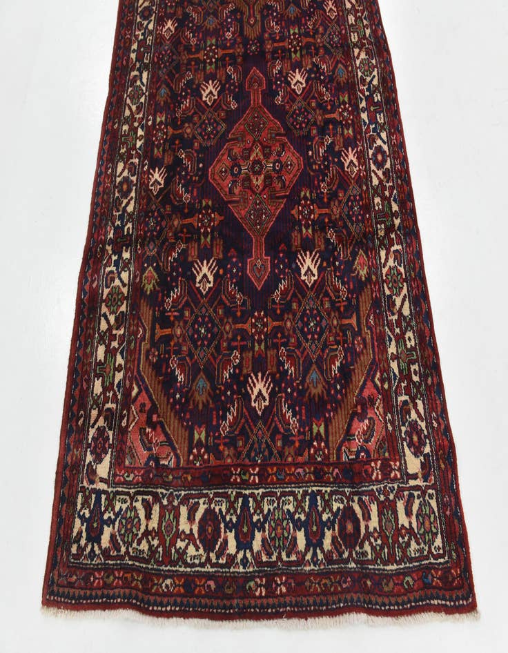 Detail image of 4' 5 x 11'  Hand Knotted Darjazin Persian Wool Runner Rug