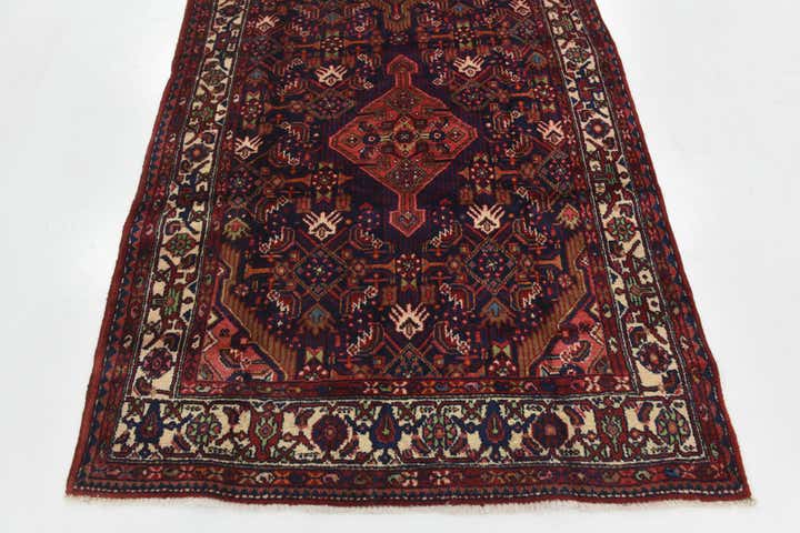 4' 5 x 11' Hand Knotted Darjazin Persian Wool Runner Rug