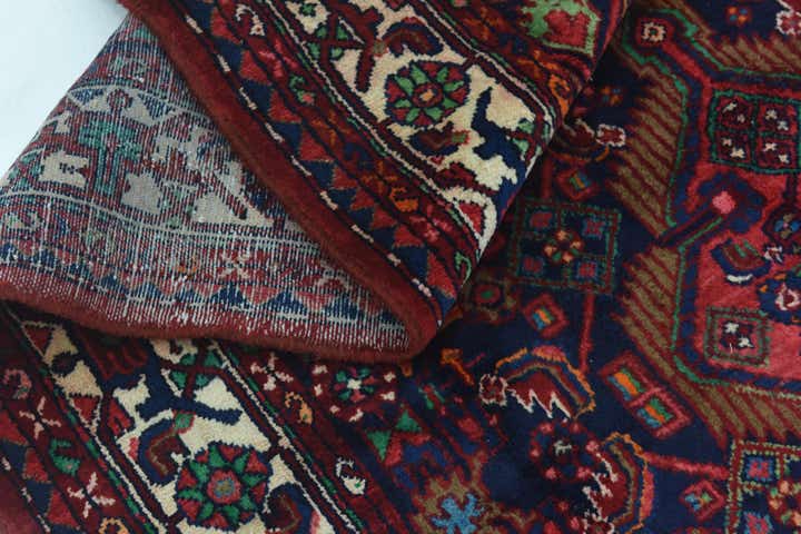 4' 5 x 11' Hand Knotted Darjazin Persian Wool Runner Rug