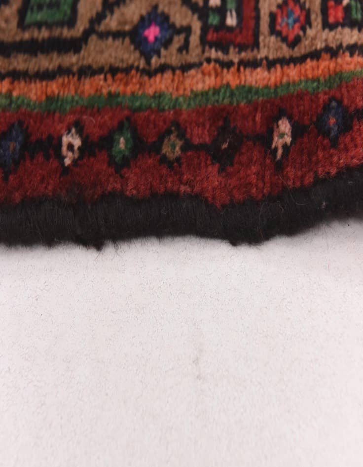 Detail image of 4' x 10' 3  Hand Knotted Darjazin Persian Wool Runner Rug