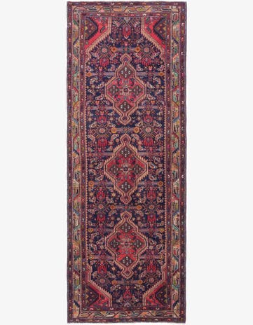3' 8 x 9' 10 Hand Knotted Darjazin Persian Wool Runner Rug