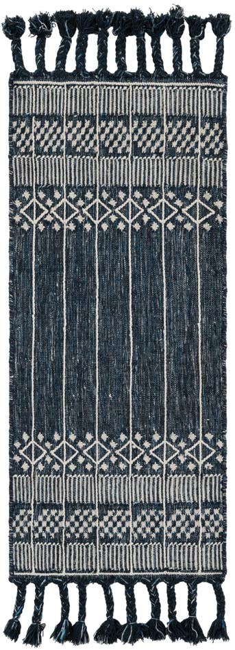 Detail image of 2' 2 x 5' 1 Easy-Clean Eco Bohemian Indoor / Outdoor Runner Rug