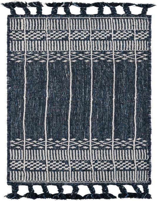 Detail image of 2' 2 x 8' 2 Easy-Clean Eco Bohemian Indoor / Outdoor Runner Rug