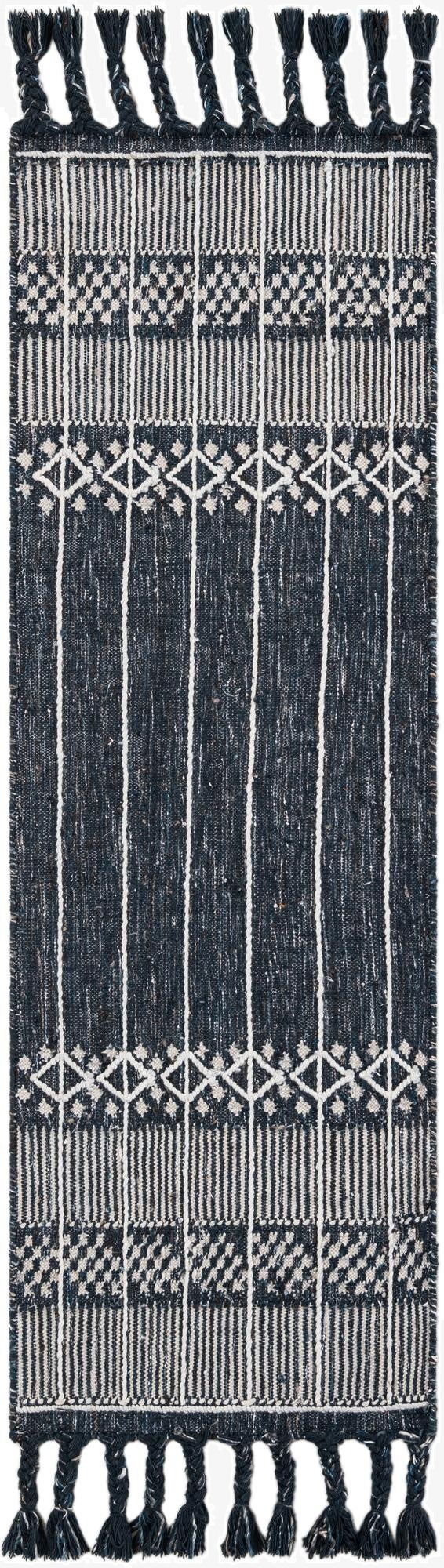 2' 2 x 6' 7  Washable Eco Bohemian Indoor / Outdoor Runner Rug
