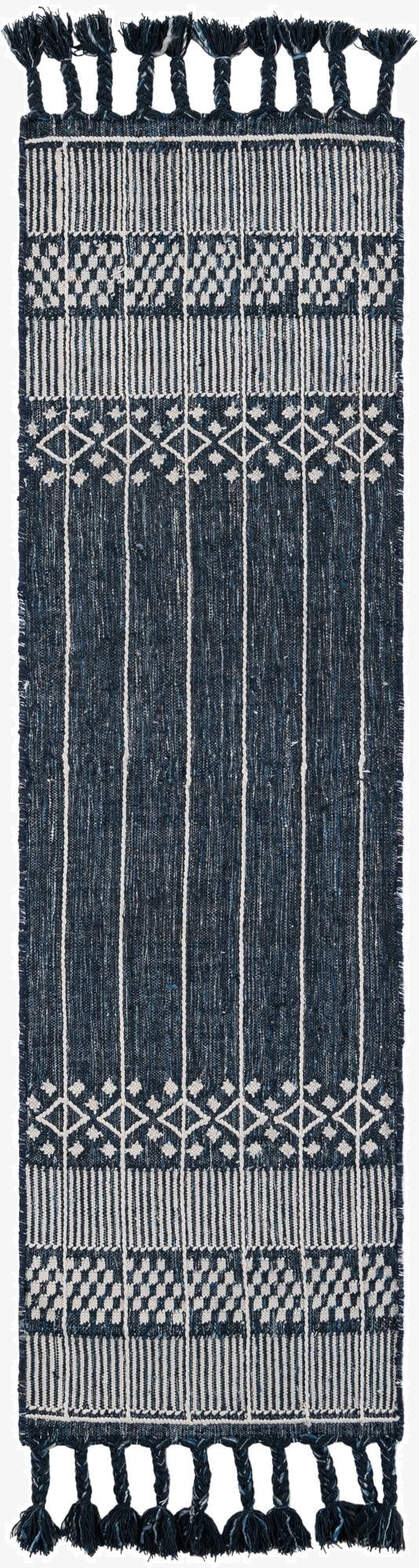 2' 2 x 8' 2  Washable Eco Bohemian Indoor / Outdoor Runner Rug