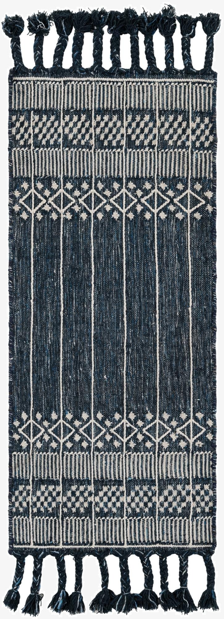 2' 2 x 5' 1  Washable Eco Bohemian Indoor / Outdoor Runner Rug