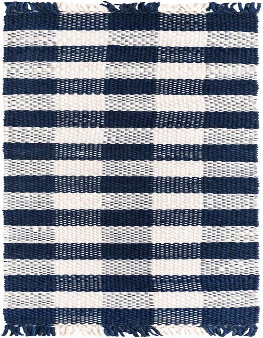 Detail image of 2' x 8' Easy-Clean Eco Plaid Washable Indoor / Outdoor Runner Rug