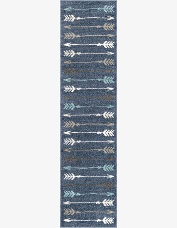 Navy Blue Equinox Runner Rug