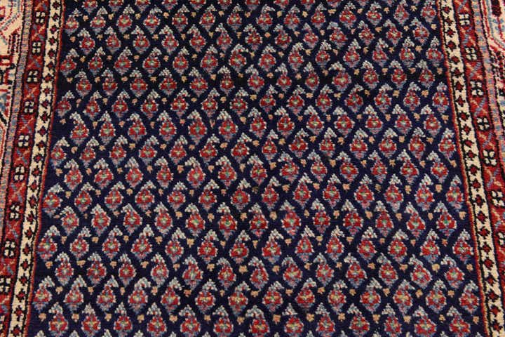 3' 8 x 10' 8 Hand Knotted Farahan Persian Wool Runner Rug