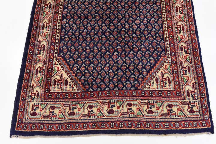3' 8 x 10' 8 Hand Knotted Farahan Persian Wool Runner Rug