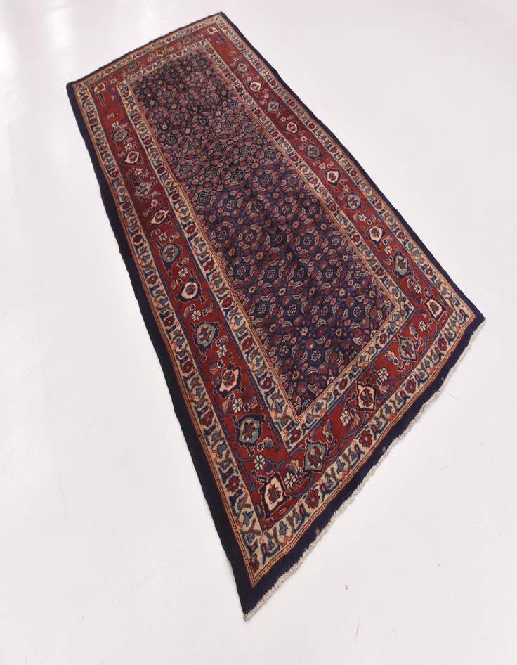 Detail image of 5' 3 x 10'  Hand Knotted Farahan Persian Wool Runner Rug