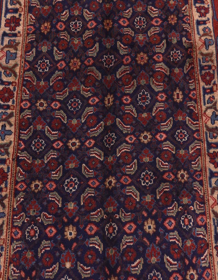 Detail image of 5' 3 x 10'  Hand Knotted Farahan Persian Wool Runner Rug