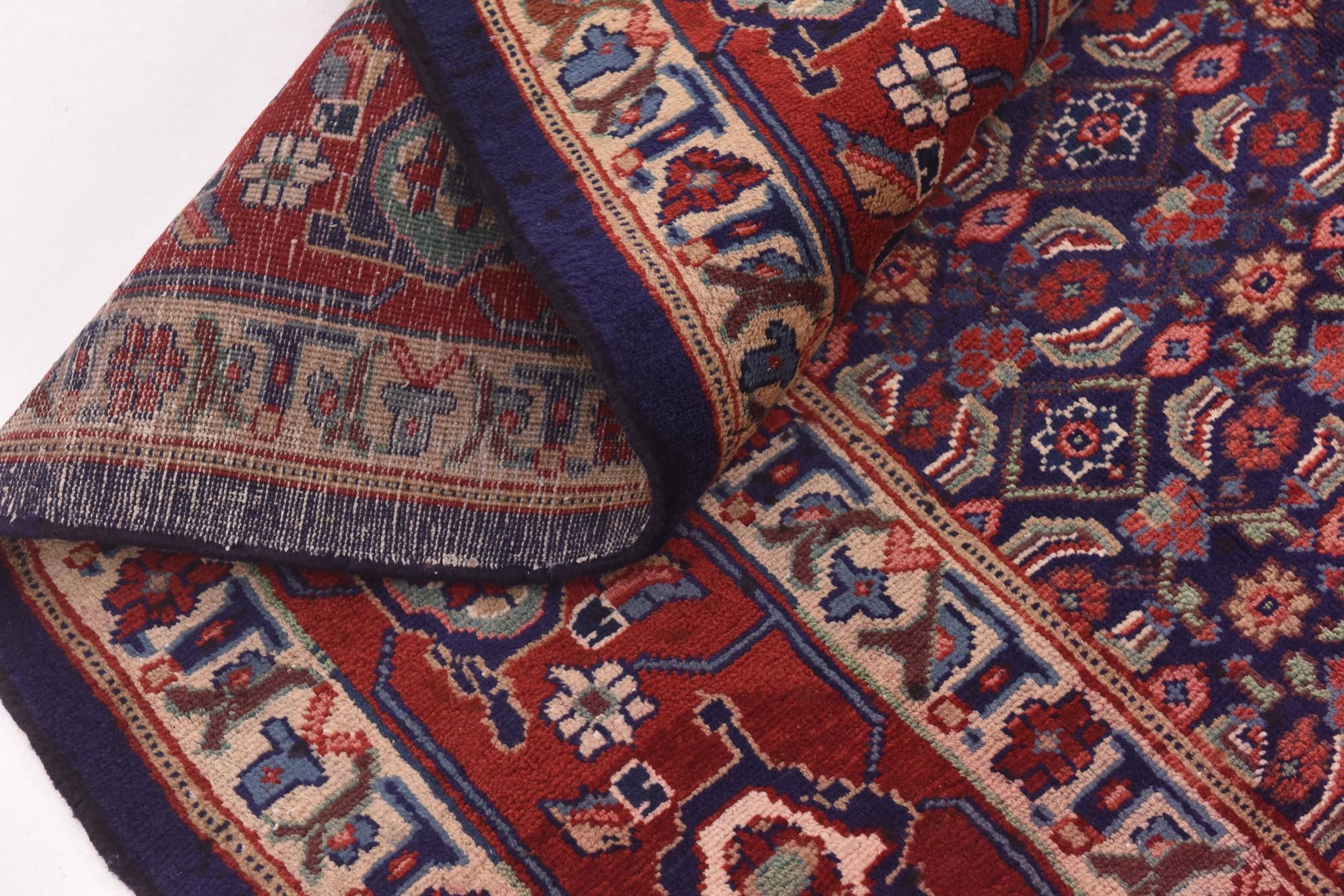 5' 3 x 10' Hand Knotted Farahan Persian Wool Runner Rug
