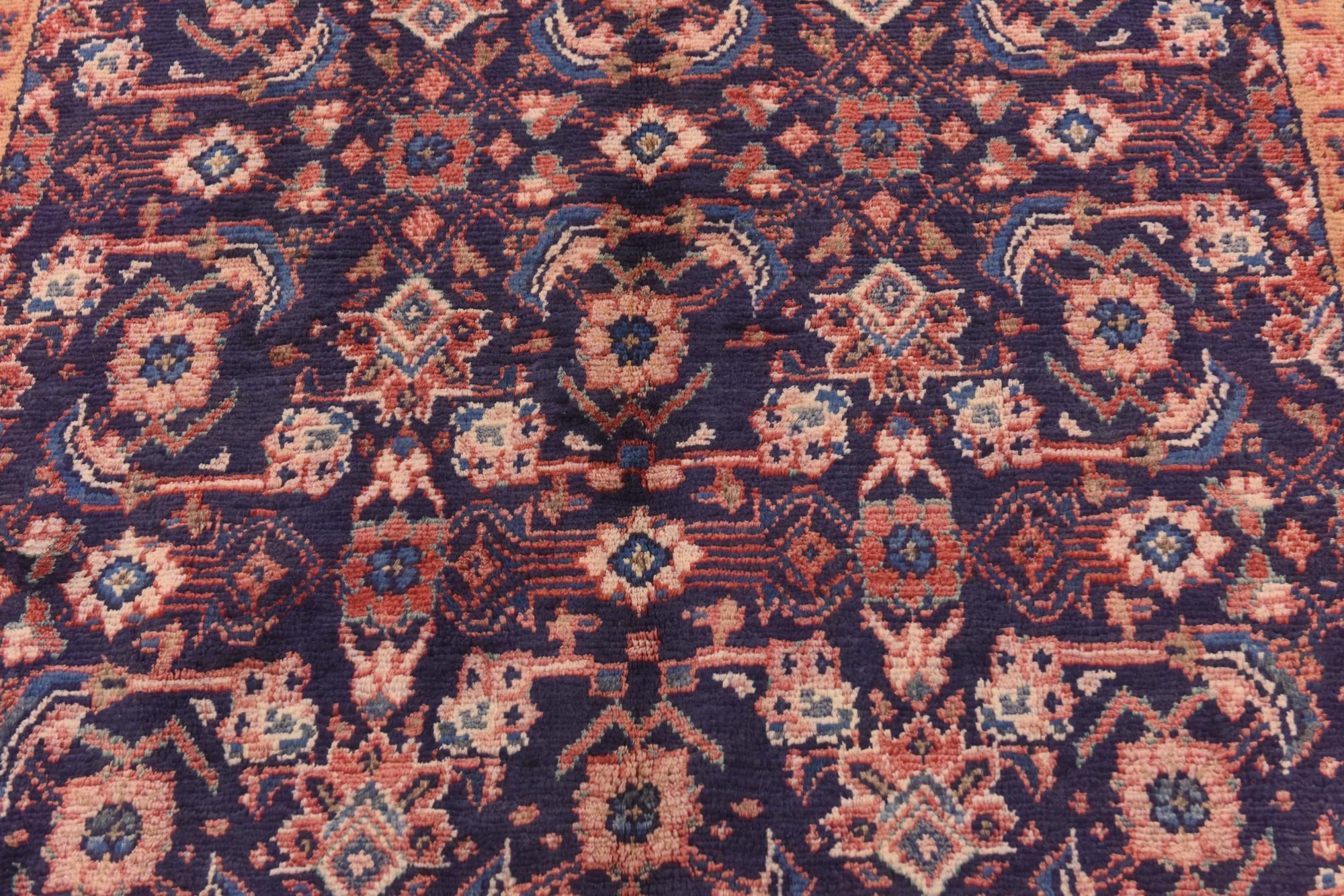 5' 2 x 10' 7 Hand Knotted Farahan Persian Wool Runner Rug
