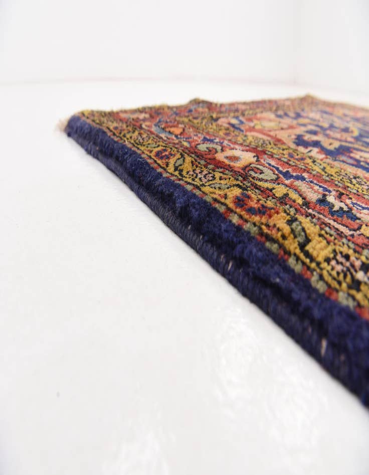 Detail image of 3' 9 x 10' 10 Hand Knotted Farahan Persian Wool Runner Rug