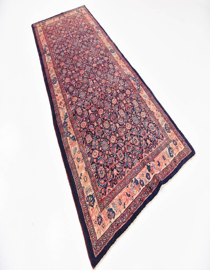 Detail image of 4' 5 x 10' 5 Hand Knotted Farahan Persian Wool Runner Rug