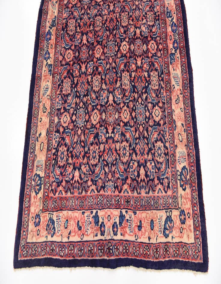 Detail image of 4' 5 x 10' 5 Hand Knotted Farahan Persian Wool Runner Rug