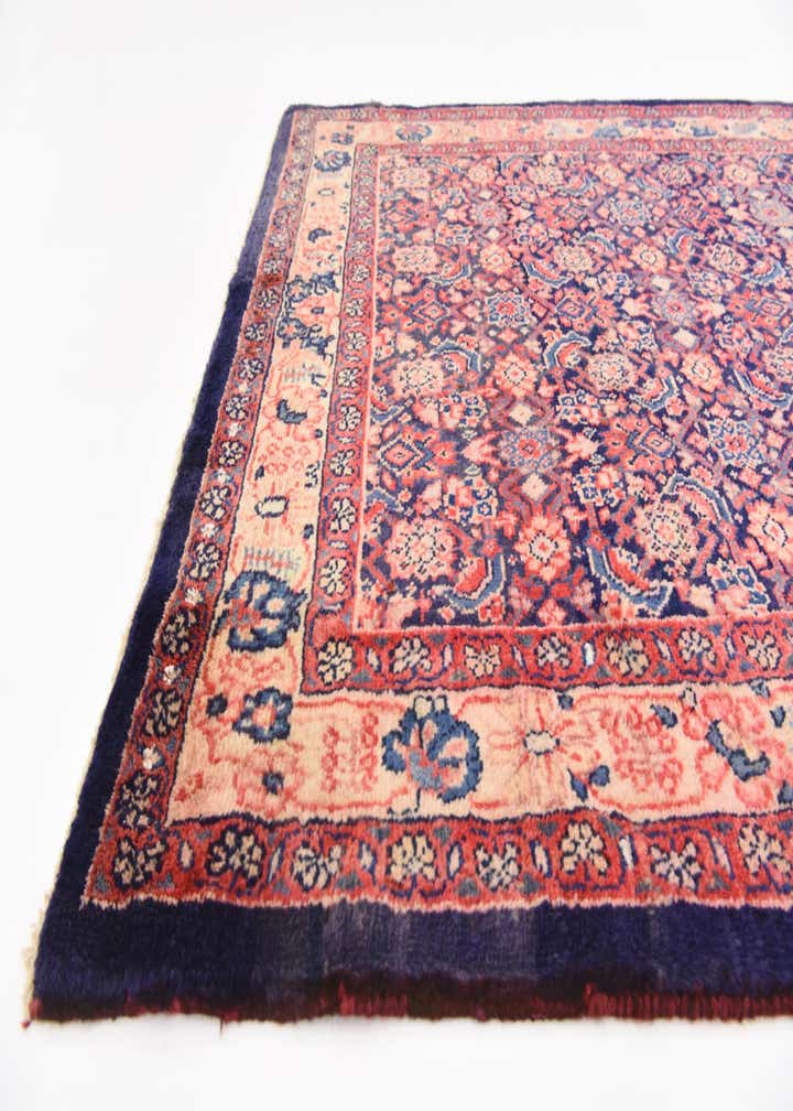 4' 5 x 10' 5 Hand Knotted Farahan Persian Wool Runner Rug