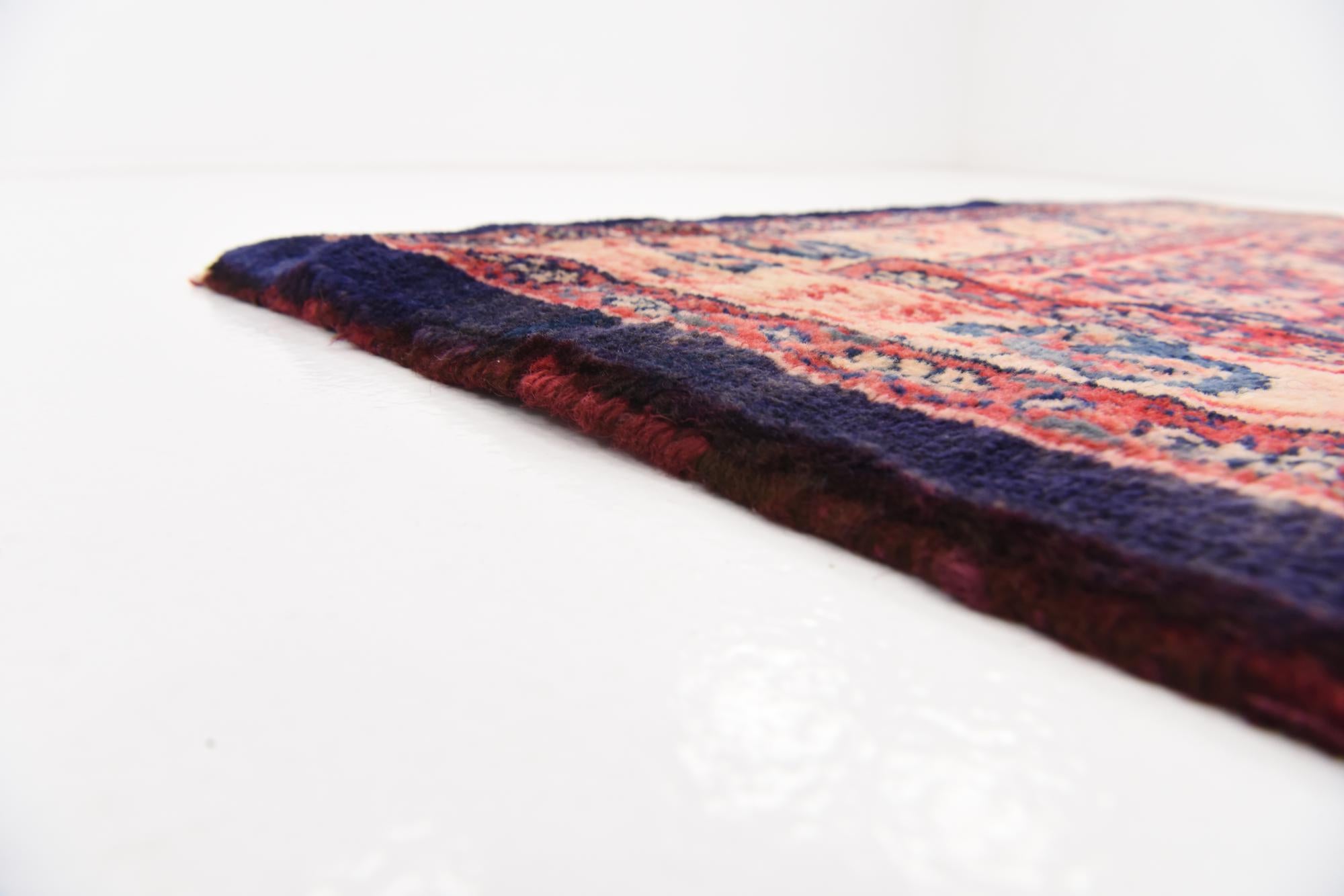 4' 5 x 10' 5 Hand Knotted Farahan Persian Wool Runner Rug