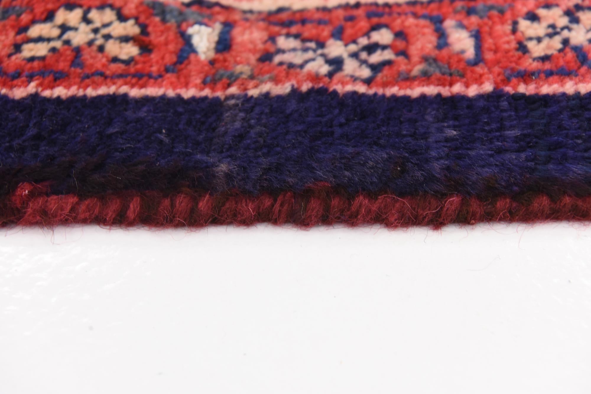4' 5 x 10' 5 Hand Knotted Farahan Persian Wool Runner Rug