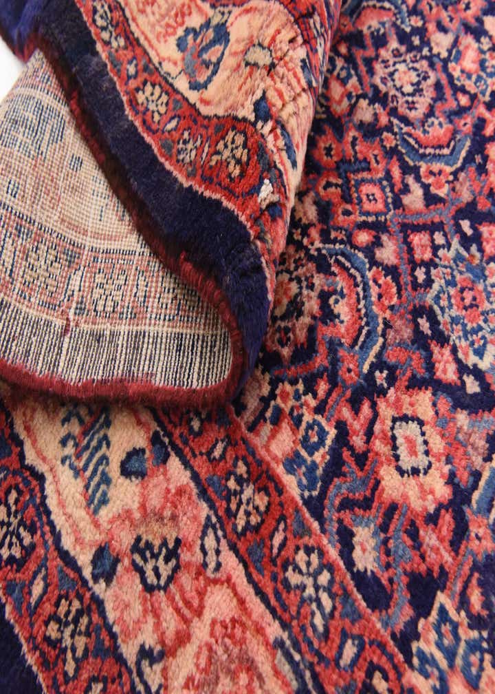 4' 5 x 10' 5 Hand Knotted Farahan Persian Wool Runner Rug