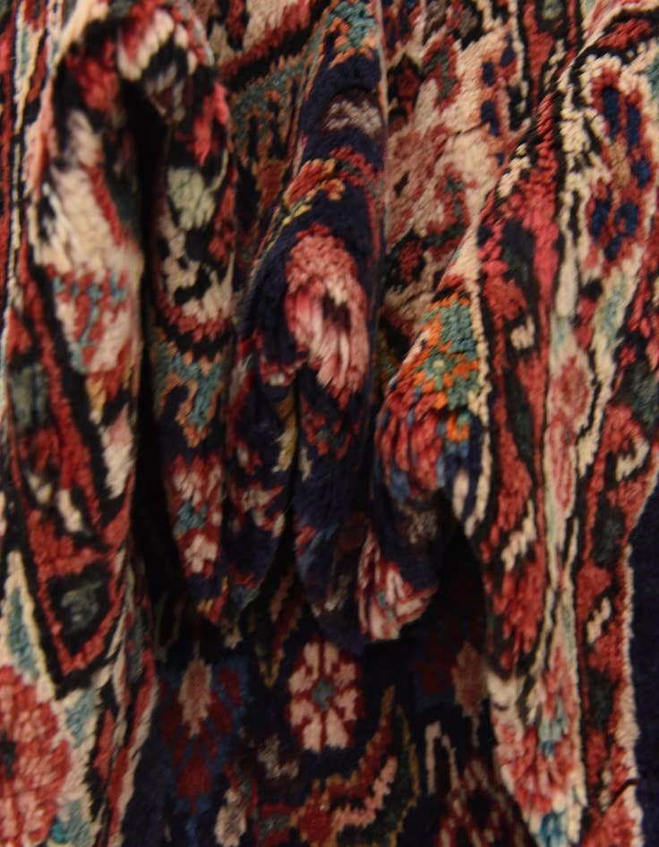 Detail image of 3' 6 x 10' 6  Hand Knotted Farahan Persian Wool Runner Rug