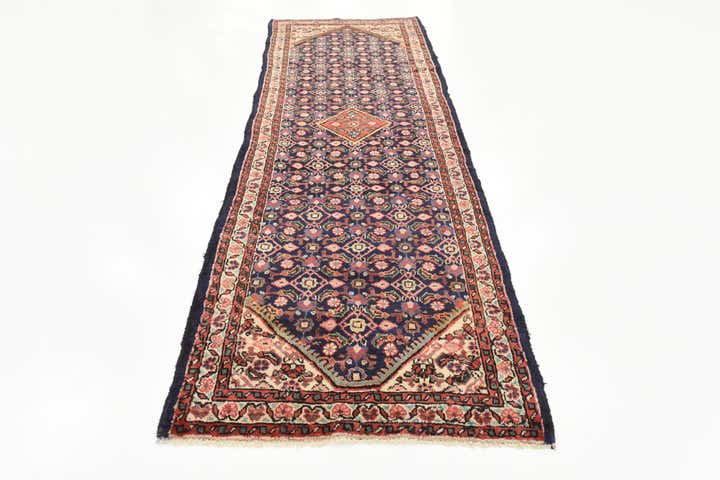 105cm x 320cm Hand Knotted Farahan Persian Wool Runner Rug