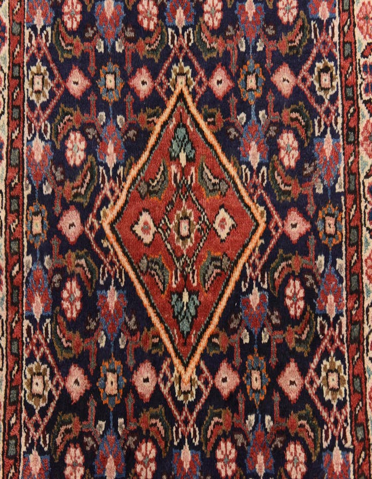 Detail image of 3' 6 x 10' 6  Hand Knotted Farahan Persian Wool Runner Rug