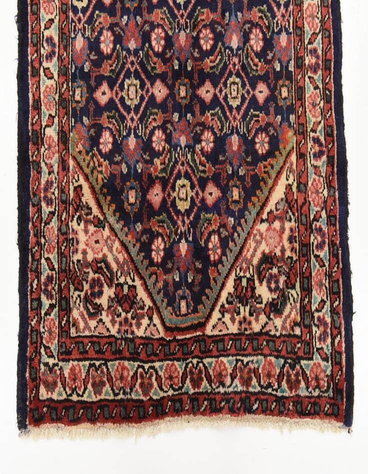 Detail image of 3' 6 x 10' 6  Hand Knotted Farahan Persian Wool Runner Rug