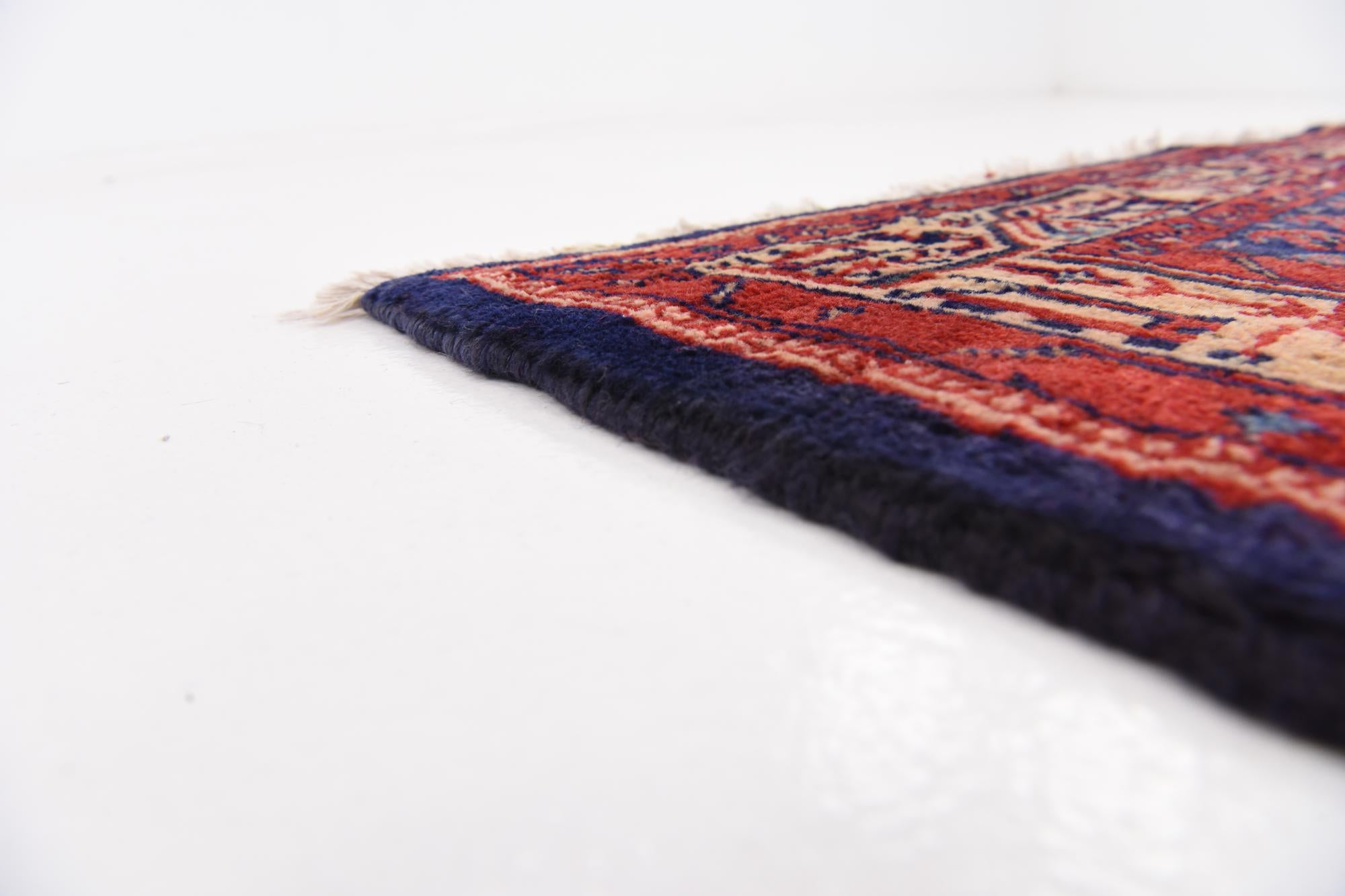 4' 5 x 11' Hand Knotted Farahan Persian Wool Runner Rug