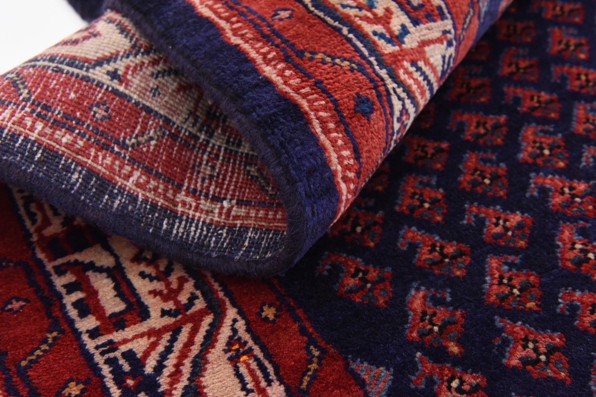4' 5 x 11' Hand Knotted Farahan Persian Wool Runner Rug