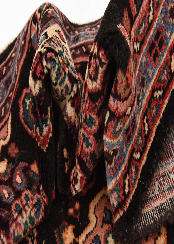 4' 3 x 10' 2 Hand Knotted Farahan Persian Wool Runner Rug