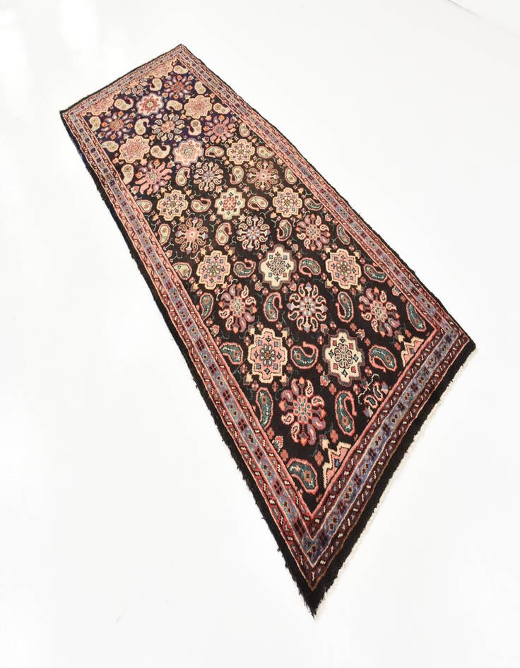 Detail image of 4' 3 x 10' 2 Hand Knotted Farahan Persian Wool Runner Rug